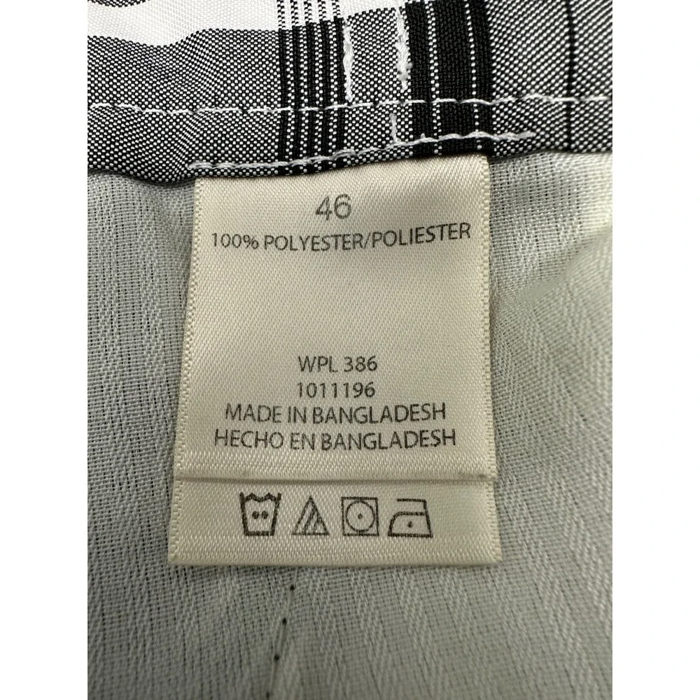Mens‎ Haggar Plaid Shorts Size 46 Stretch Waistband